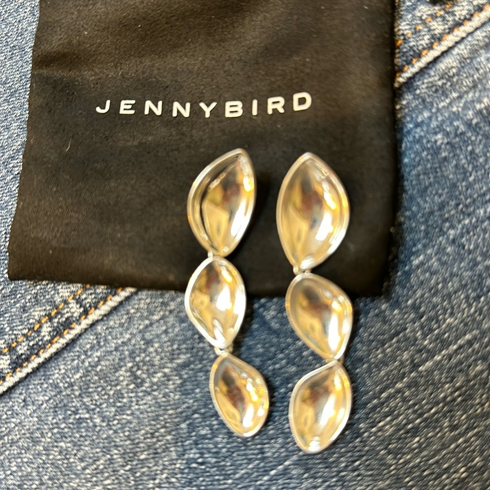 Jenny Bird Silver trip drop earring